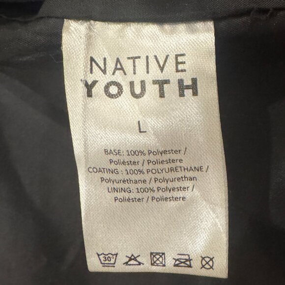 Native Youth Ian Vegan Black Leather Gilet Vest - Large - Picture 9 of 9